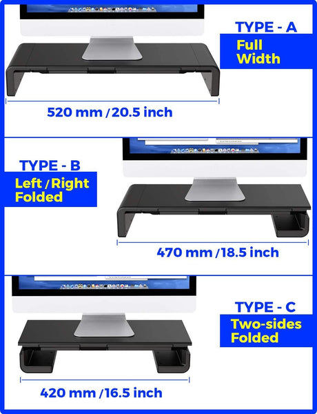 MONO Desktop Monitor Stand with Built in Storage and Phone Stand