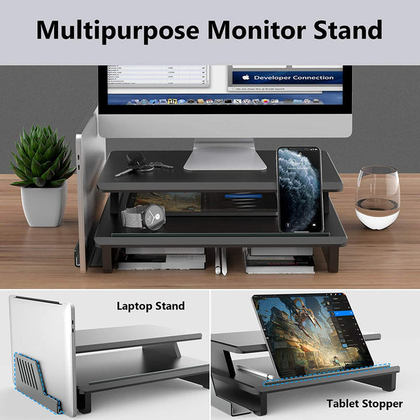 Mono Dsign Twin Deck Monitor Stand