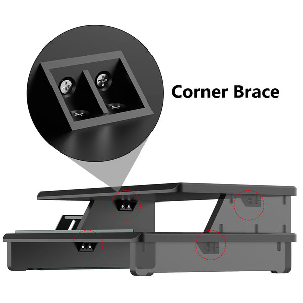 Mono Dsign Twin Deck Monitor Stand